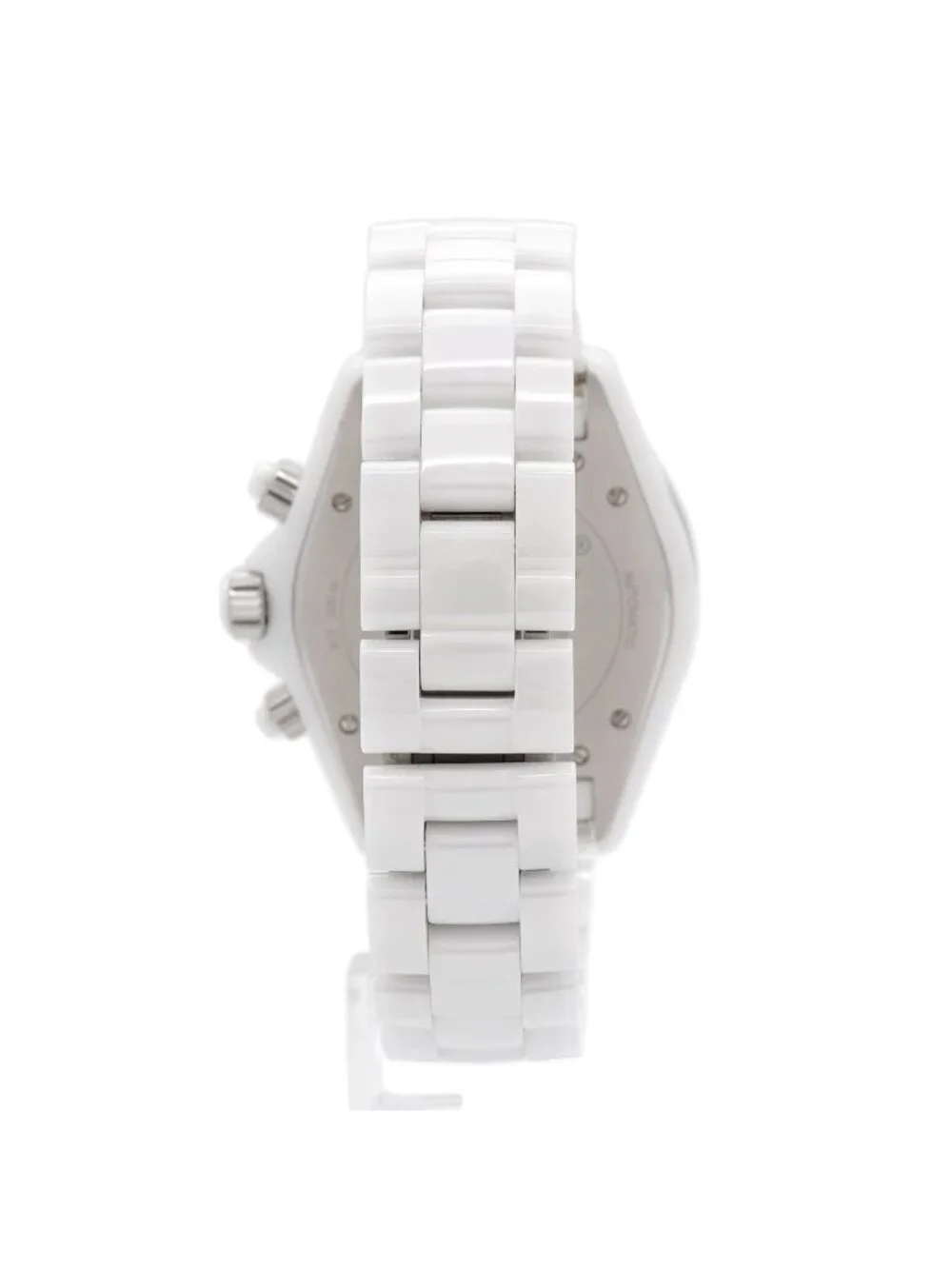 Chanel Chronograph Diamond Bezel White Dial Watch